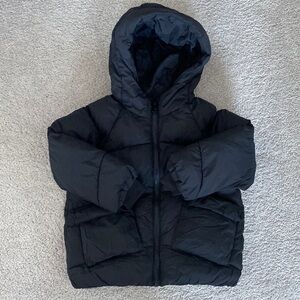 zara fleece lined puffer coat
